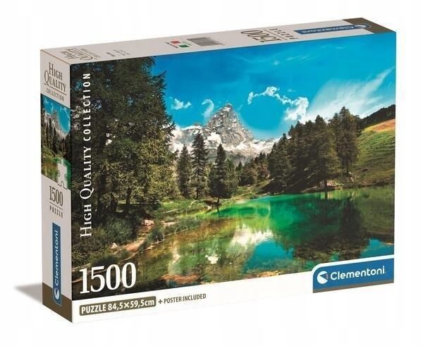 Puzzle 1500 Compact Blue Lake, Clementoni