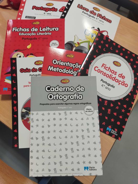 Livro/ kit português, ALFA, 4°ano