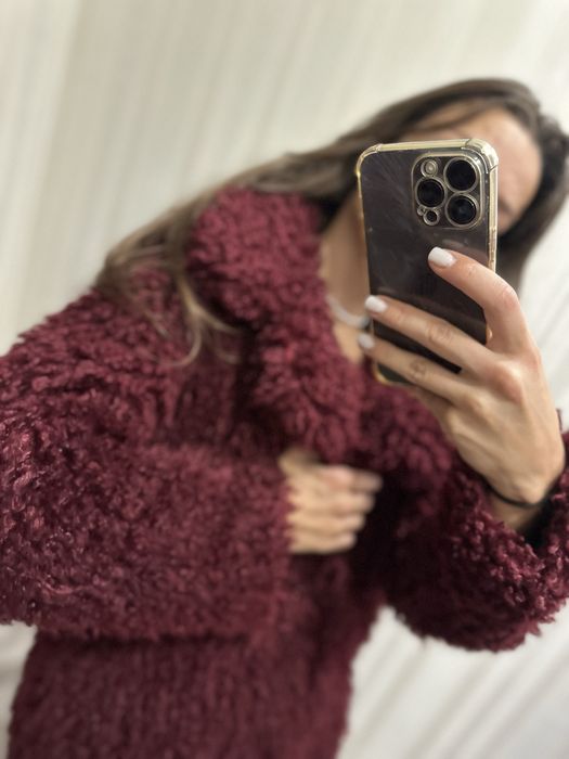 шуба лама zara шубка