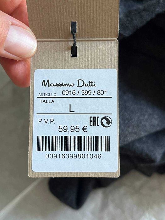 Новий вовняний светр-поло від Massimo Dutti розмір L