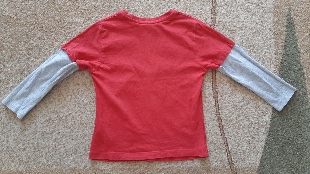 Bluzka/koszulka długi rękaw chłopięca 98-104 Super Mario