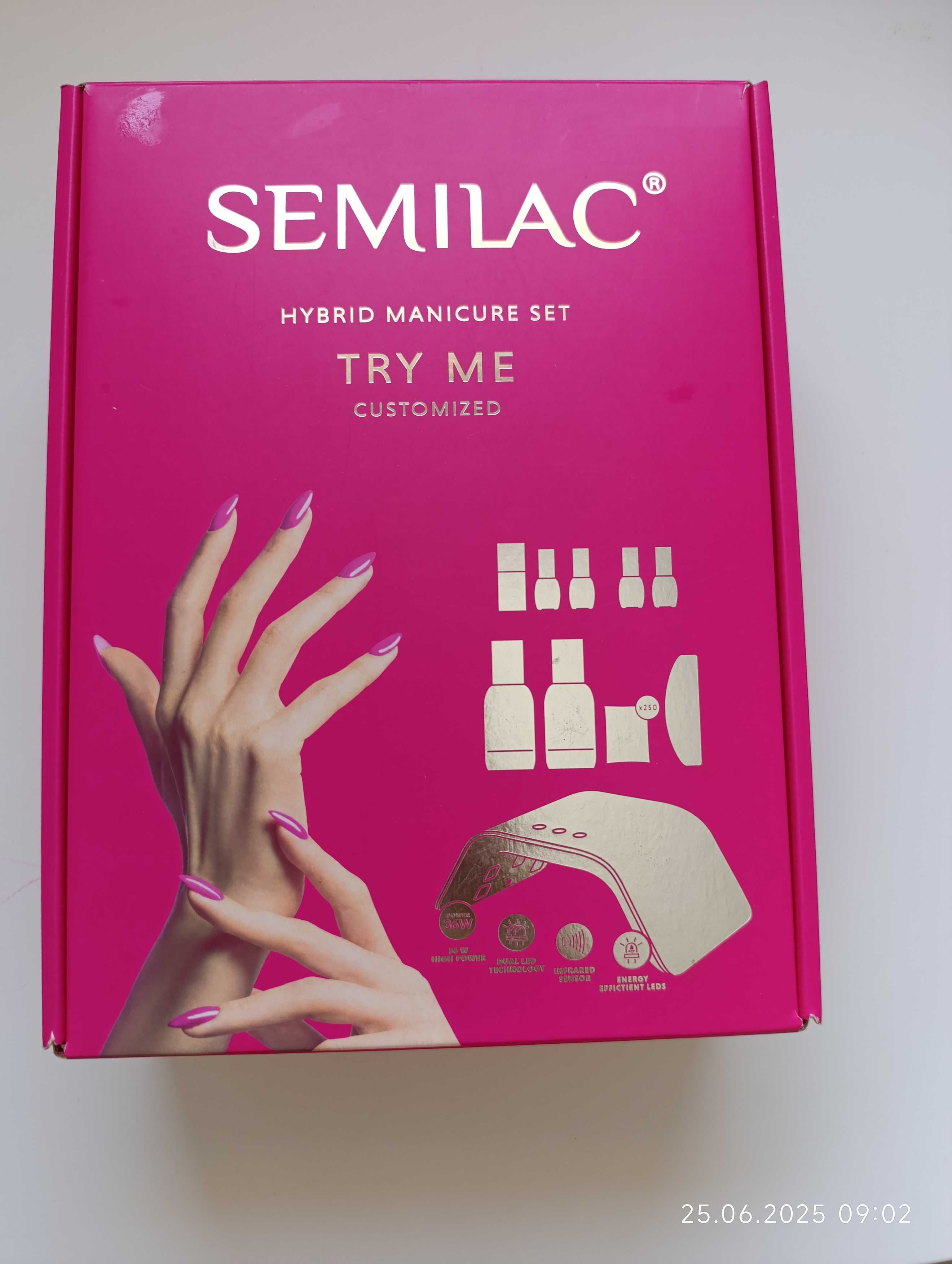 Semilac Try Me -  lampa, lakiery i inne - zestaw