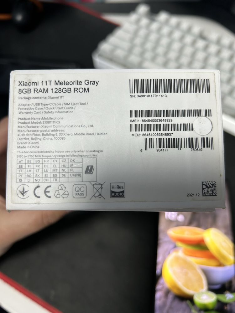 Xiaomi 11T Meteroite Gray