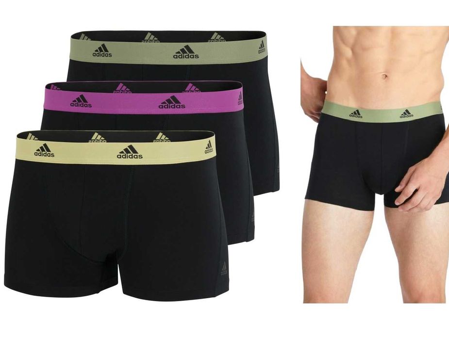 Bokserki Męskie Adidas Active Flex Czarny 3szt/ 3-pak Model JJ6545
