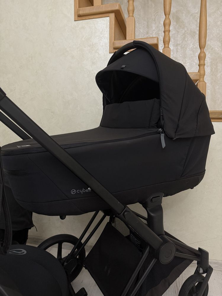 Cybex priam 3.0 комплект 3 в 1 deep black