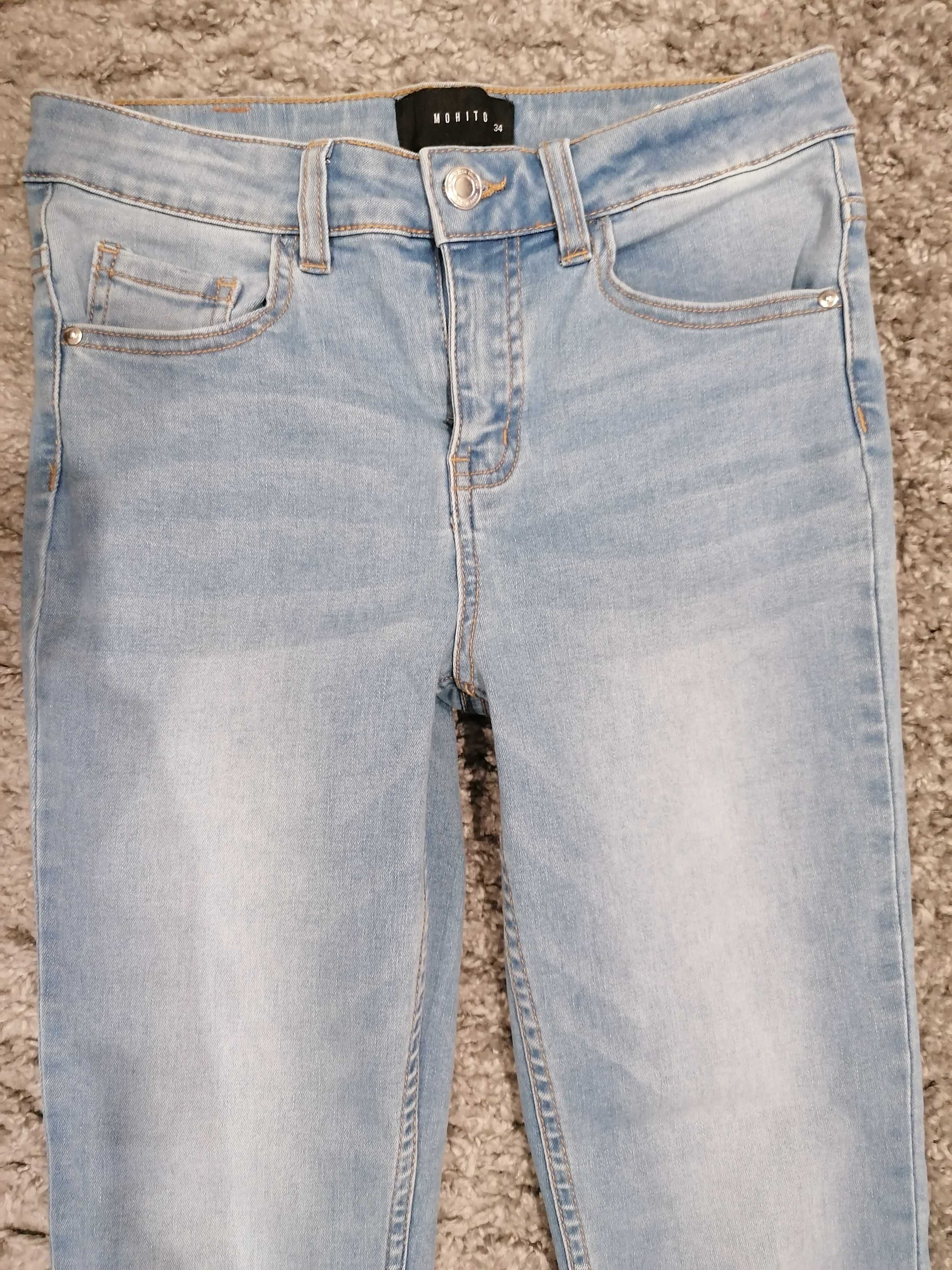 Spodnie jeansowe Mohito jeansy r.34 36 XS S jak nowe