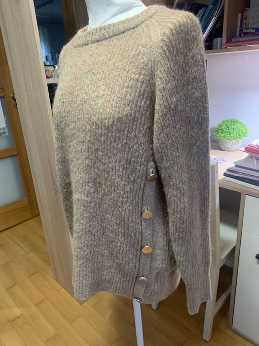 Sweter z wełną merino i moherem