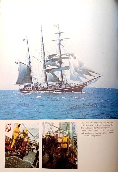 Heiss die Segel Żaglowce album książka w języku niemieckim