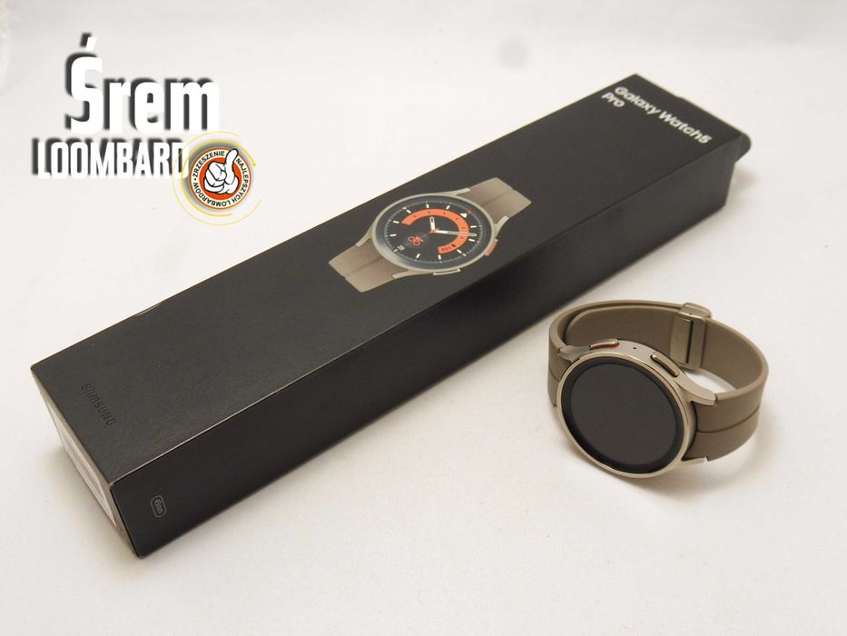 Smartwatch Samsung Galaxy Watch5 Pro, Komplet, Bdb Stan!