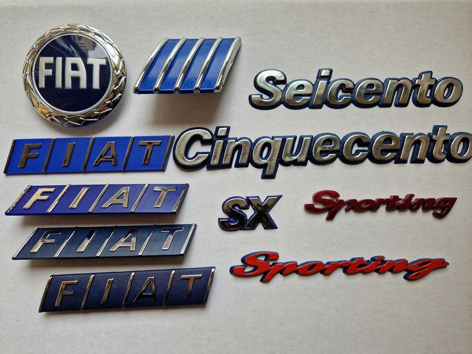 SEICENTO CINQUECENTO Fiat legendas emblemas novo