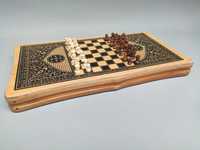 Игровой набор 3 в 1 нарды шахматы, шашки (размер поля 63х63 см)