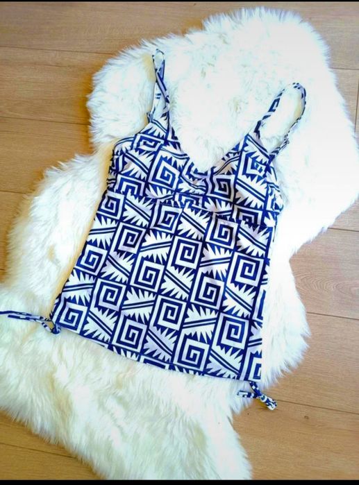 Koszulka kąpielowa do pływania greckie wzory M L