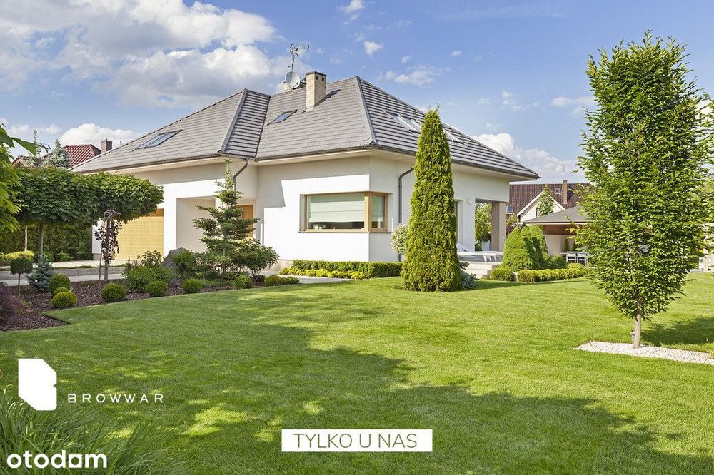 Nowoczesny dom z pięknym ogrodem, działka M/U
