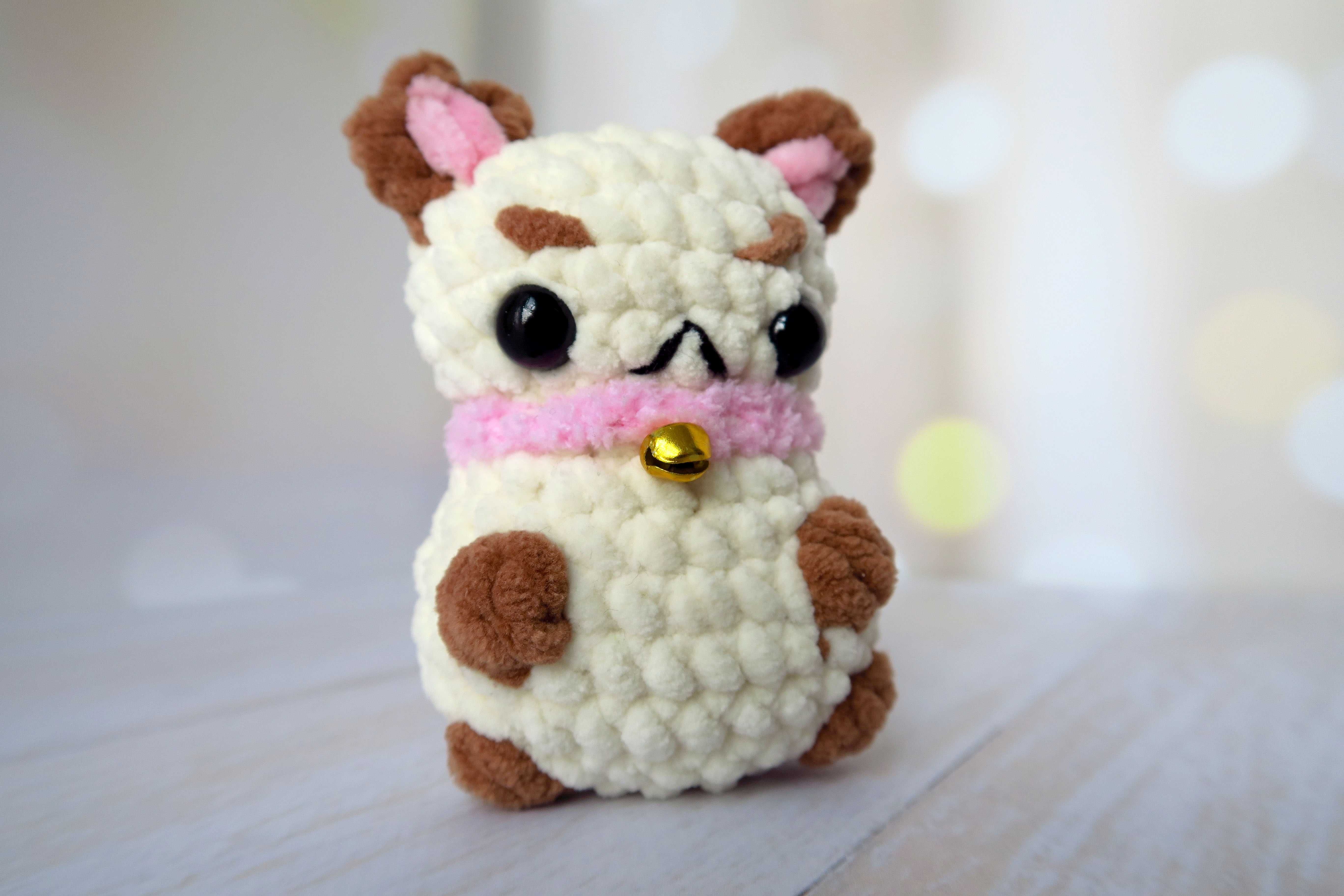 Іграшка puppycat паппікет плюшевий в'язаний мультгерой