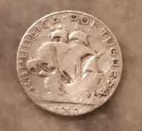Moeda de prata Caravela 2$50 escudos de 1940