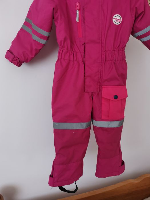 Norweski zimowy różowy kombinezon dla dziewczynki narciarski jednoczęś