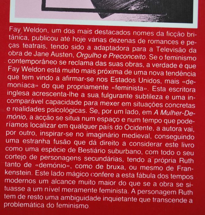 Vida e Amores de Uma Mulher Demónio de Fay Weldon