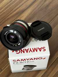 Objectiva Samyang f2.0/12mm - encaixe Fuji X