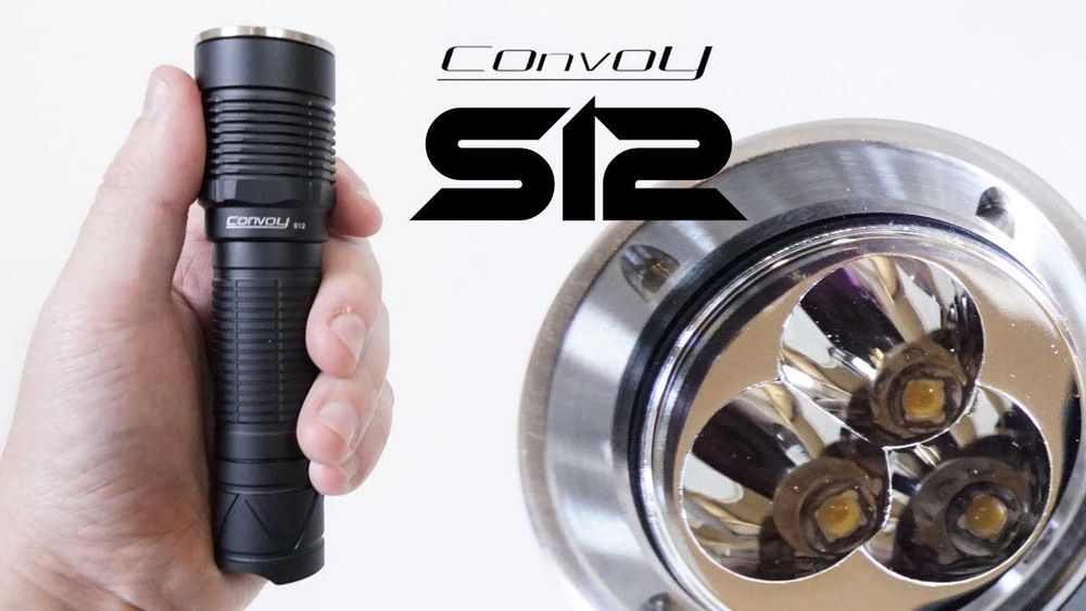 Фонарь Convoy S12 3xlh351d, 1x21700/18650, 2000 люмен