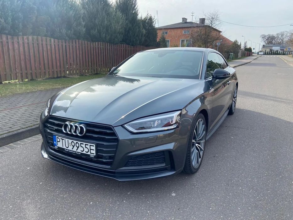 Audi A5 Pierwszy właściciel, salon Polska, szary Daytona, Led Matrix-Beam