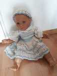Stara gumowa lalka bobas Schildkrot 62 cm RETRO