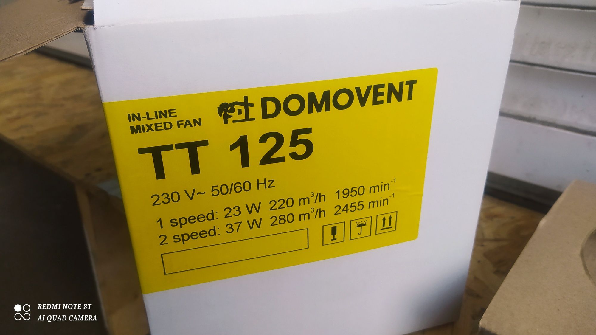 Domovent tt125. Канальный вентилятор