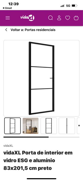 Porta interior nova e embalada