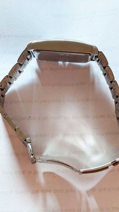 ROCKER Zegarek Męski | Stal-Metal | Beżowa Tarcza