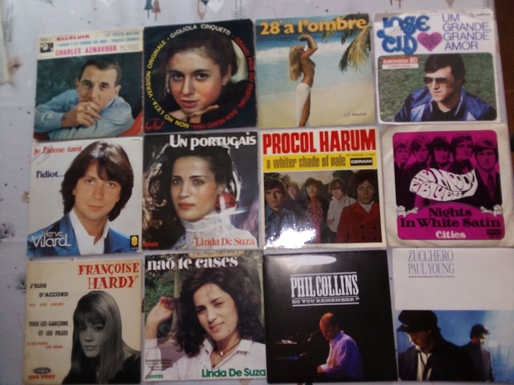 Discos vinil grandes e pequenos como novos