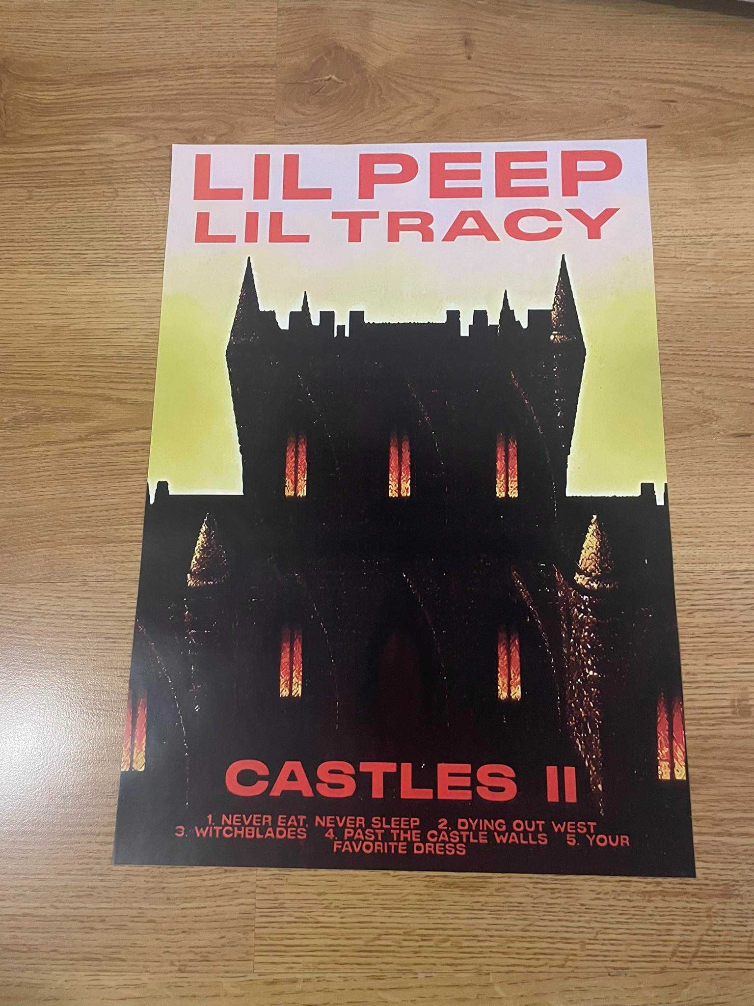 plakat lil peep, lil tracy - castles II