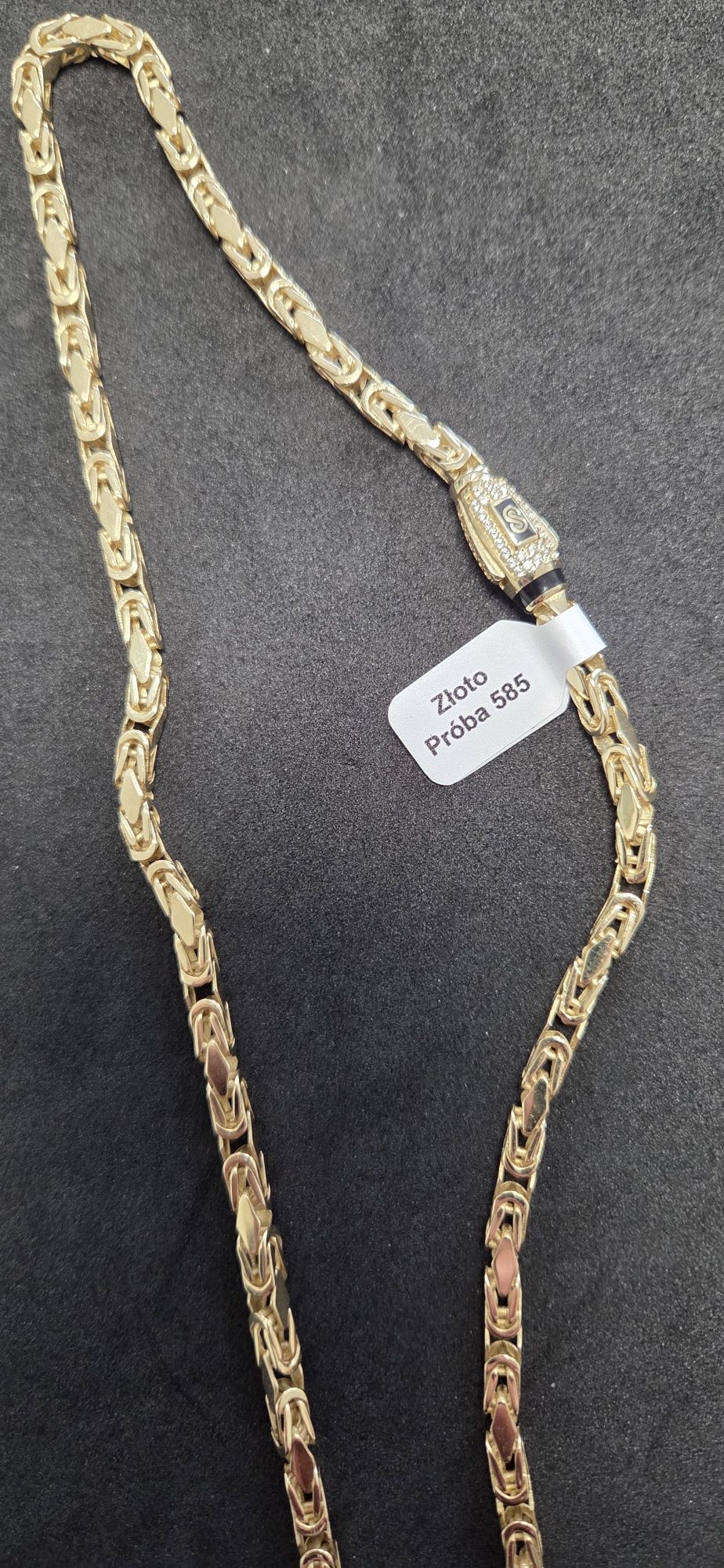 Łańcuch złoty Krolewski pr 585 14K Król! 30gr
