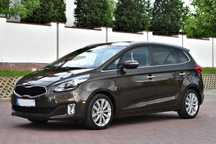 Kia Carens Kolor Mokka, 1.7CRDI, FullOpcja, 4xGrzaneFotele, Kamera,Navi,Chrom