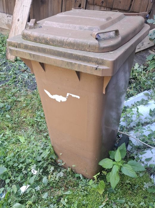 Kosz 120l BIO kubeł odpady, brązowy
