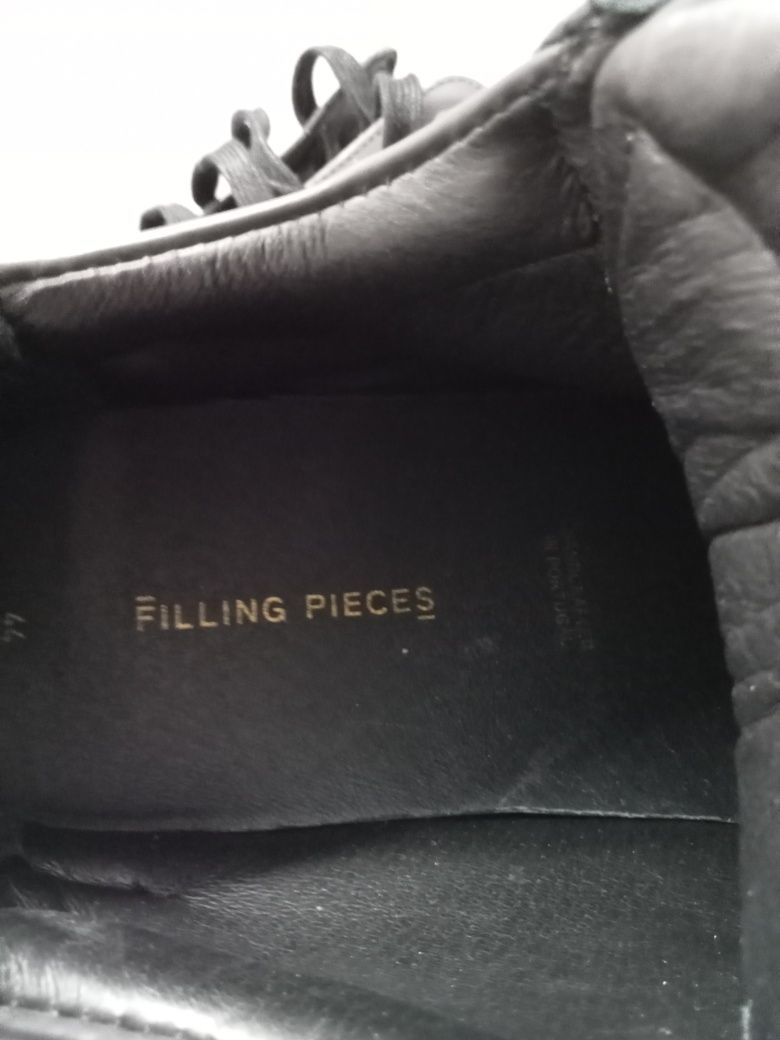 Кросівки шкіряні Filling Pieces Low Top Ripple Tonal Black