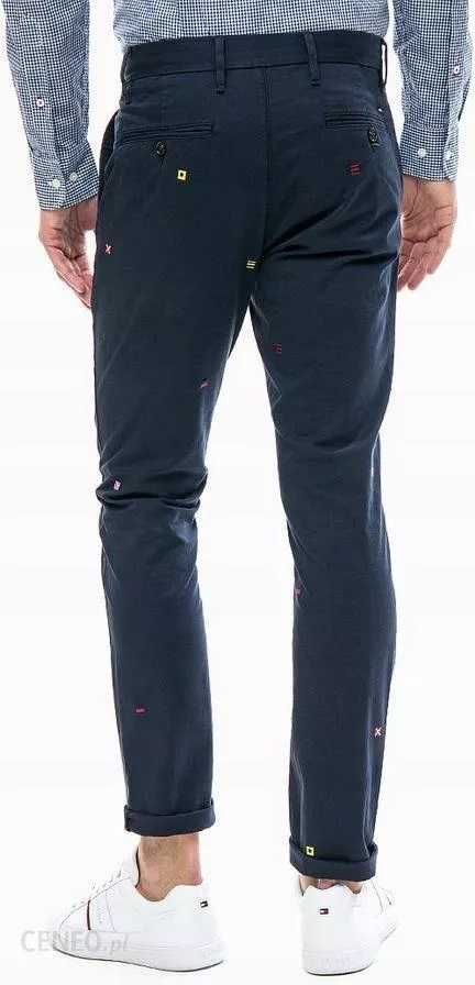 Spodnie TOMMY HILFIGER chinosy Dentonch rozmiar W34 / L32