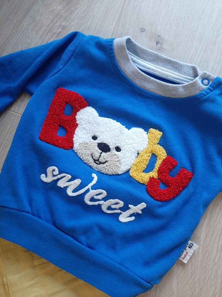 74cm Bluza słodki misiu stan idealny sweterek