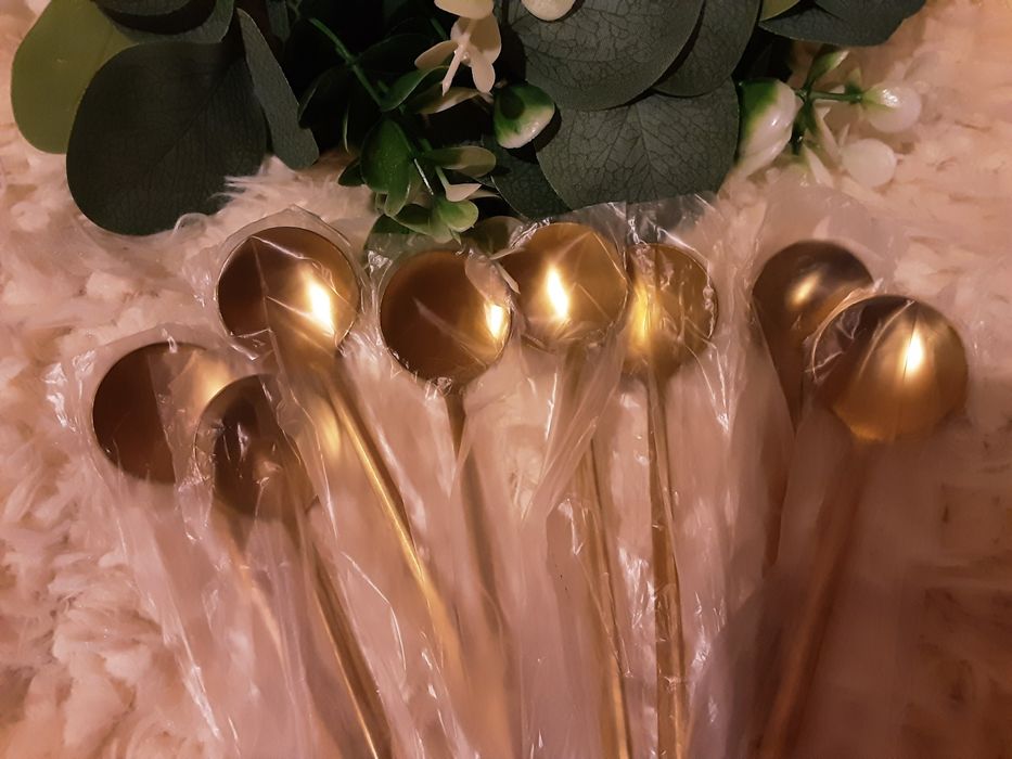 Чайні ложечки з подовженою ручкою,  набір з 8 штук, ціна за набір