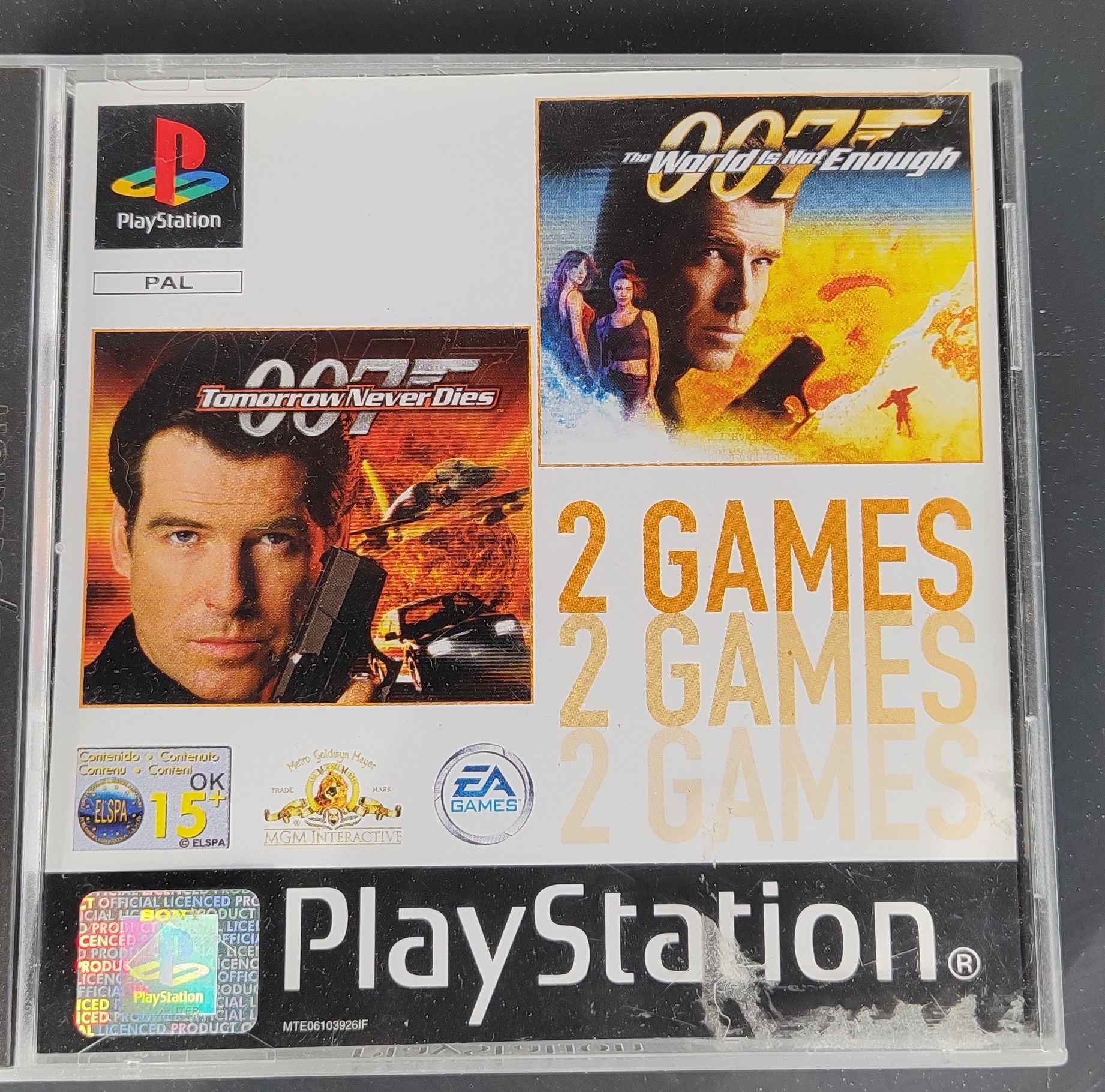 James Bond 007 2 gry PSX tomorrow never dies, world is not enough