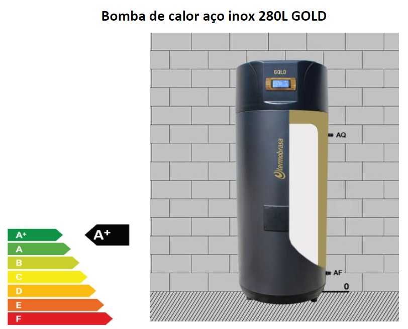 Bomba de Calor Termobrasa GOLD 280L Inox