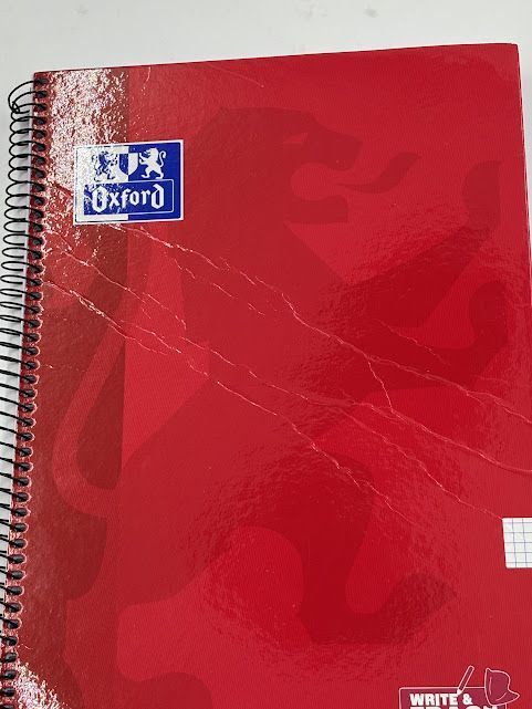 oxford zeszyt spiralny a4 80 kartek kratka 4x4  twarda okładka