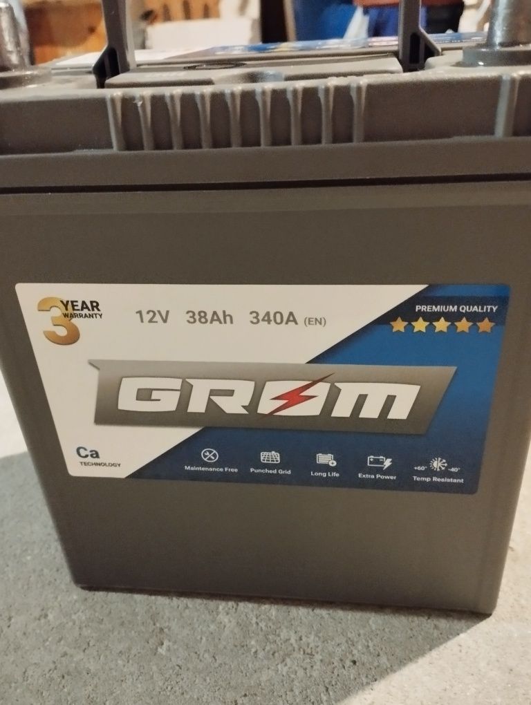 Akumulator 38AH Grom Premium X-Pro P Jap