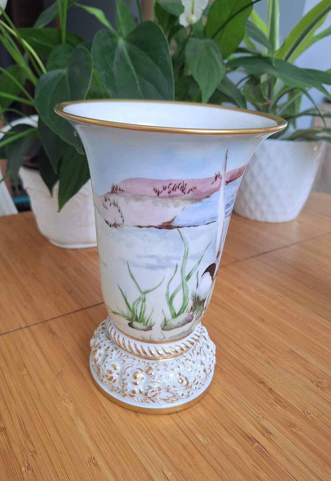 Śliczny wazon Rosenthal Maria ręcznie malowany