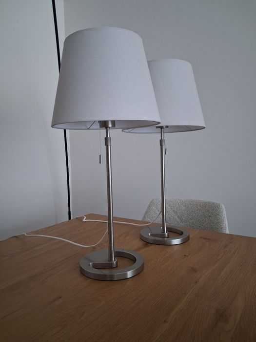 Conjunto 2 candeeiros mesa ikea com regulação em altura