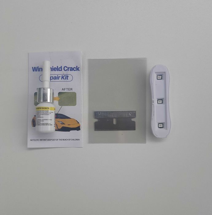 Клей для ремонта трещин лобового стекла с ультрафиолетовой лампой