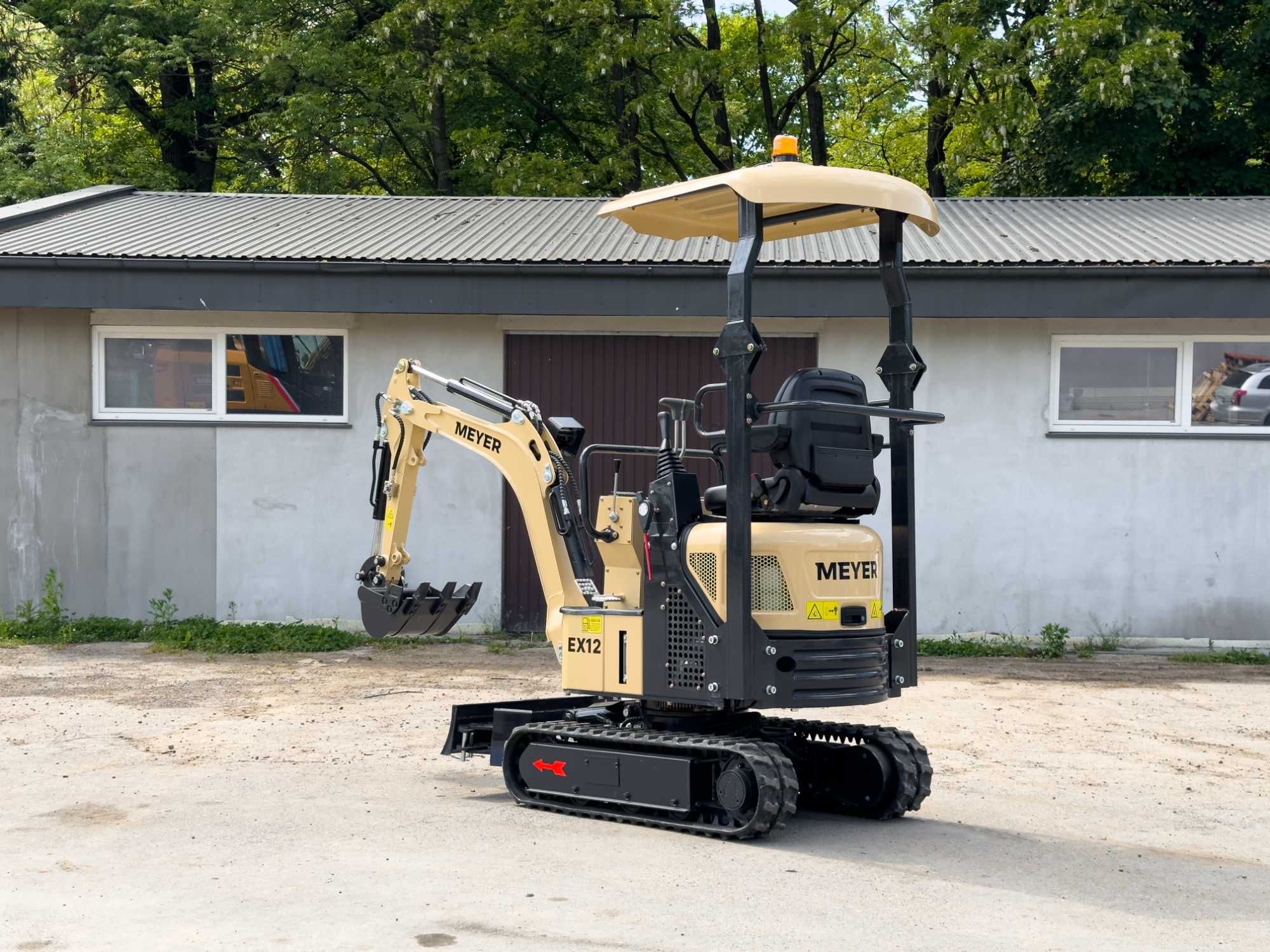 Minikoparka Meyer EX12 - silnik YANMAR, pompa PARKER jak JCB CAT
