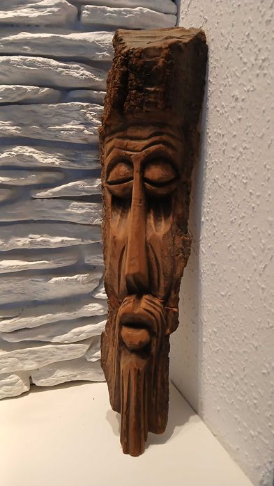 Płaskorzeźba Drewniana rzeźba  drewno naturalne rzemiosło