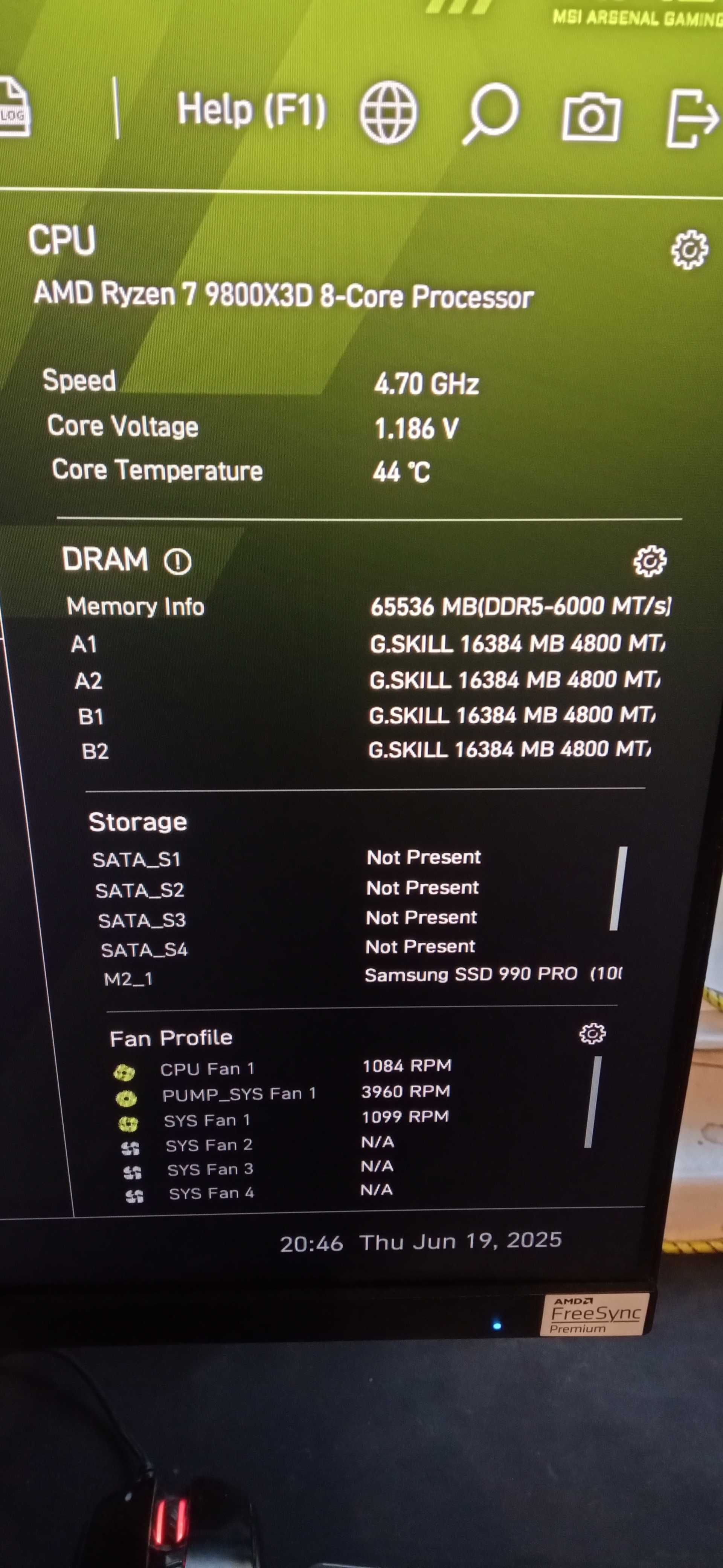 G.Skill Trident Z5 Neo RGB, DDR5, 64 GB, 6000MHz, CL30