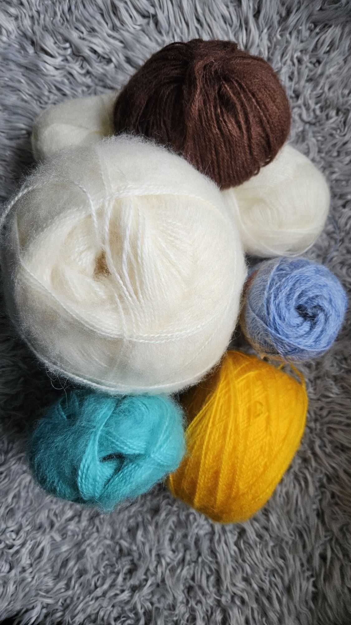 Włóczka włóczki moher mohair akryl ponad 550g