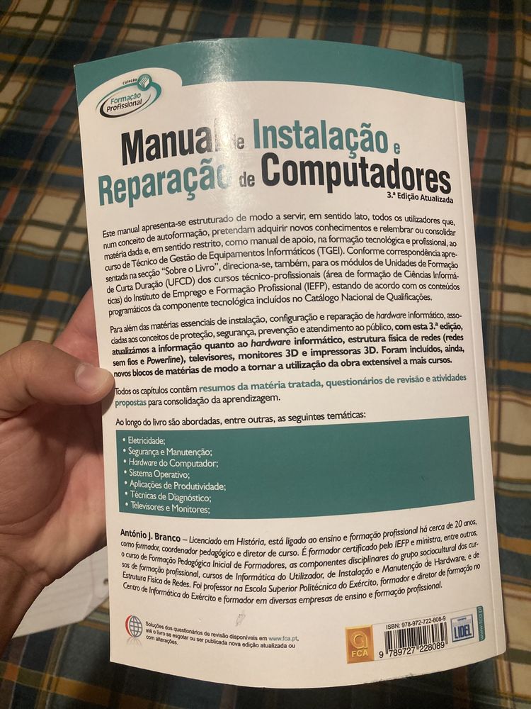 Livro “Manual de Instalacao e Reparacao de Computadores”