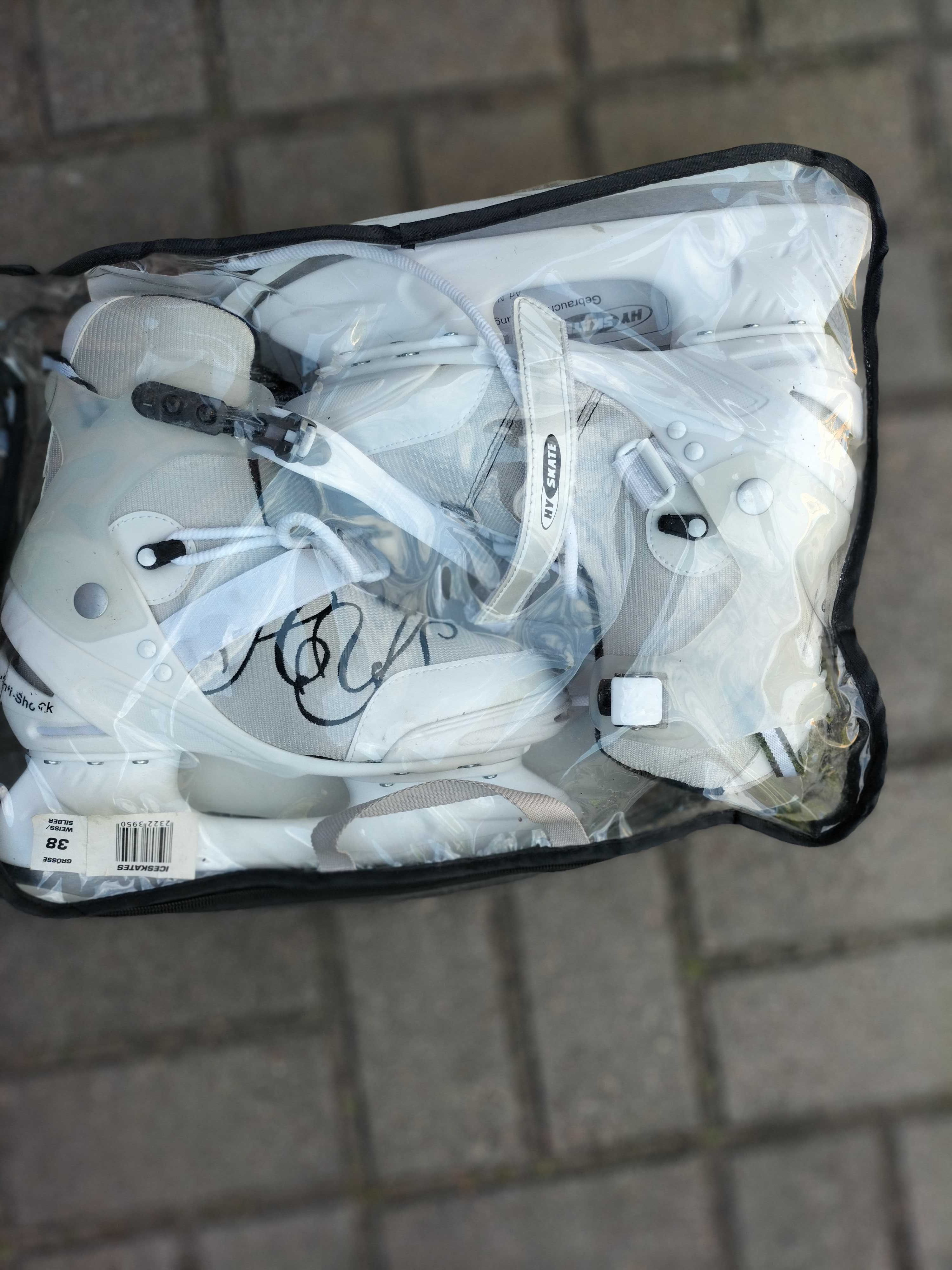 Łyżwy  HY SKATE  białe rozm. 38 - Nowe